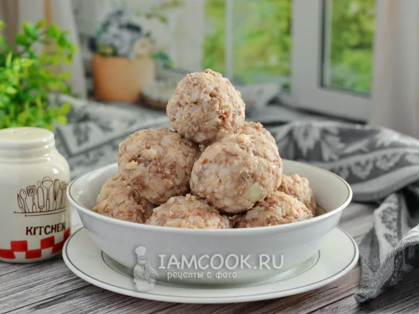 Фото блюда: Тефтели вареные