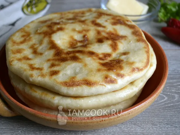 Фото блюда: Осетинская лепешка с сыром и картошкой