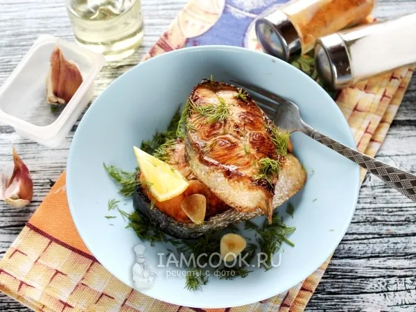 Фото блюда: Стейки из горбуши на сковороде