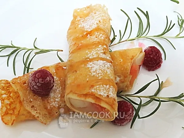 Фото блюда: Блинчики с яблоками и корицей