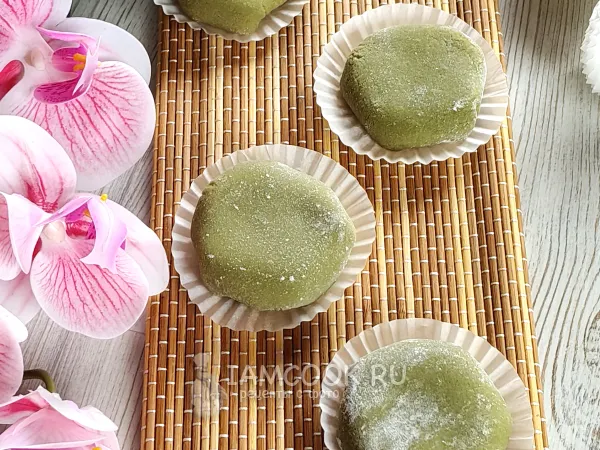 Фото блюда: Матча моти (с чаем матча)