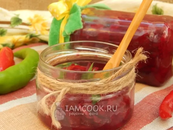 Фото блюда: Салат со свеклой, помидорами и луком на зиму