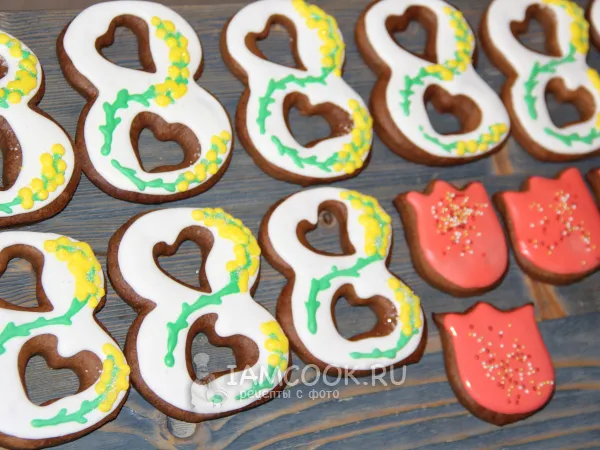 Фото блюда: Глазурь для имбирных пряников (+пряники)