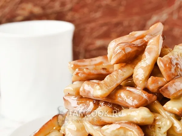 Фото блюда: Чак-чак со сгущенкой