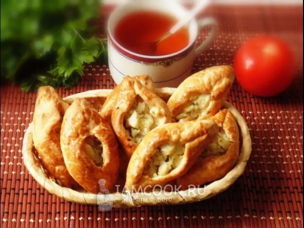 Фото блюда: Расстегаи с рыбой и рисом