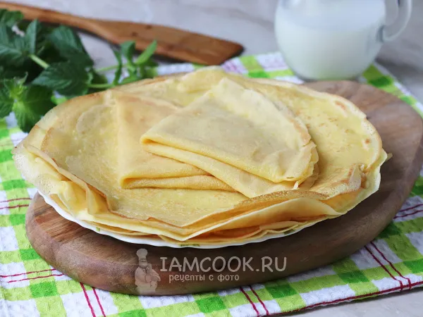 Фото блюда: Заварные блины на воде