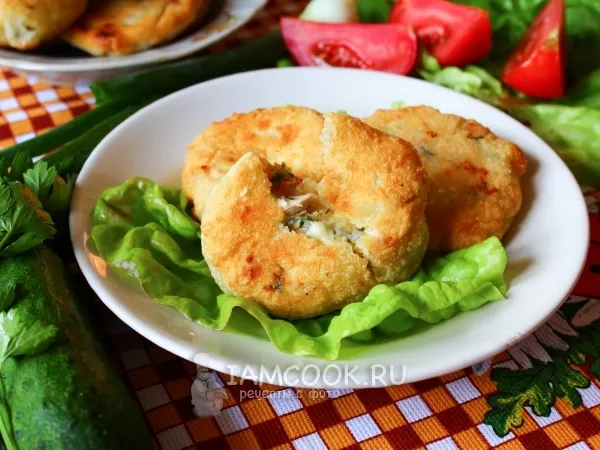 Фото блюда: Быстрые пирожки с курицей и брынзой