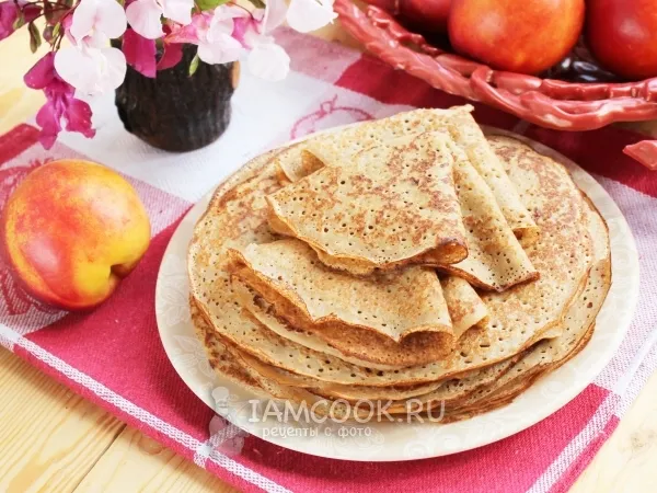 Фото блюда: Гречневые блины (тонкие)