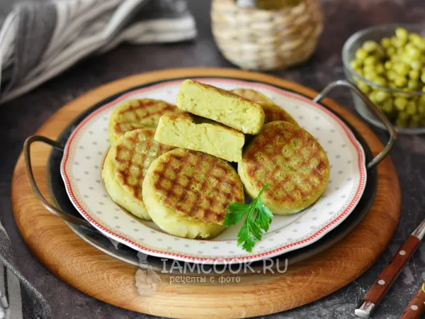 Фото блюда: Котлеты из зеленого горошка (консервированного)