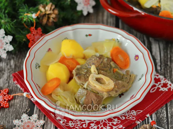 Фото блюда: Жаркое из говядины с овощами