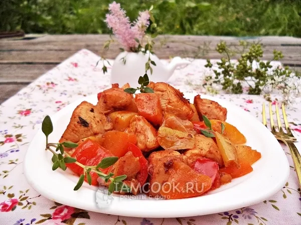 Фото блюда: Овощное рагу с куриной грудкой