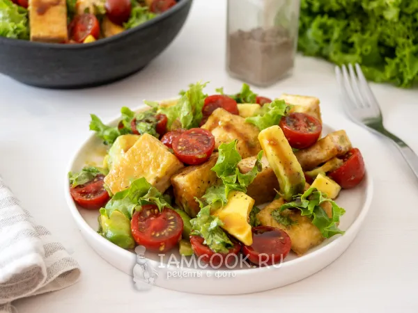 Фото блюда: Салат с тофу и авокадо