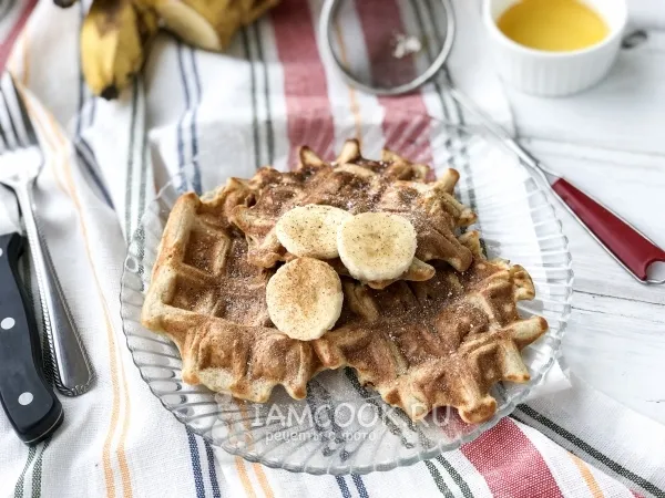 Фото блюда: Банановые вафли