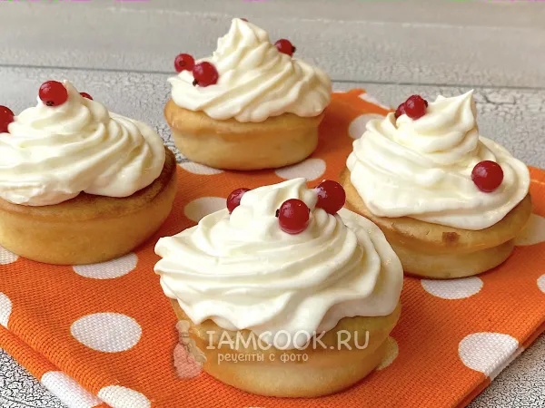 Фото блюда: Капкейки с творожным кремом