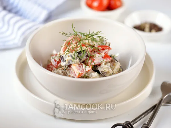 Фото блюда: Салат с баклажанами и рикоттой