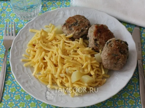 Фото блюда: Шпецле с картофелем