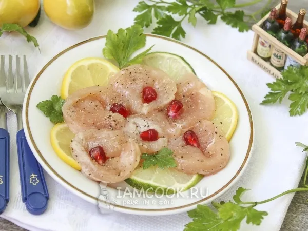 Фото блюда: Карпаччо из курицы