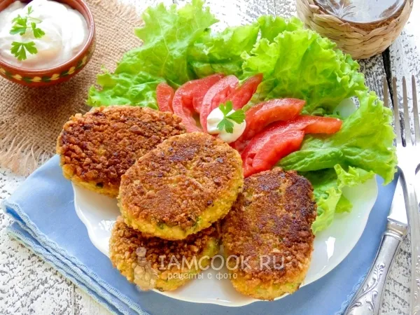 Фото блюда: Котлеты из кабачков
