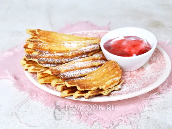 Фото блюда: ПП вафли на гриле (электрогриле)
