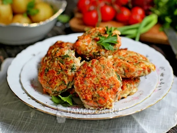 Фото блюда: Рыбные котлеты с укропом