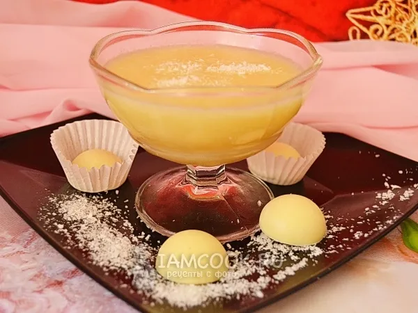 Фото блюда: Ганаш для конфет с кокосовой стружкой