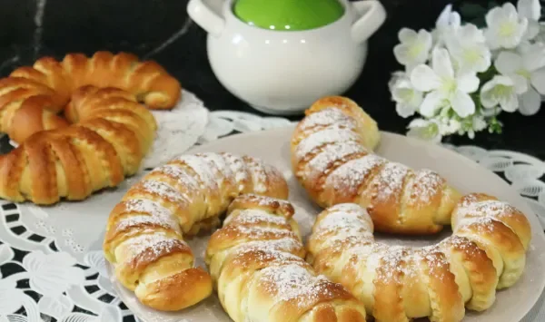 Фото блюда: Постные булочки с джемом