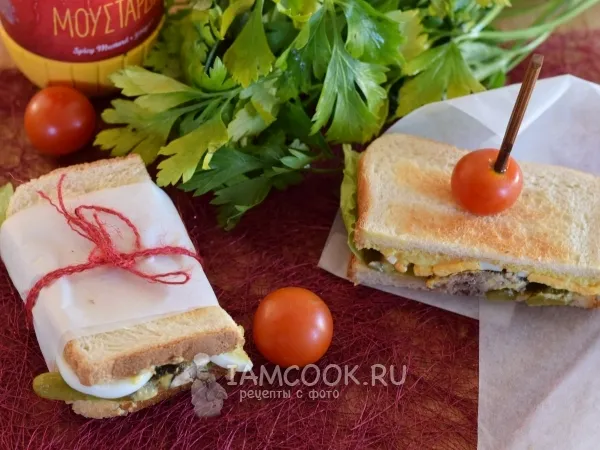 Фото блюда: Рыбный сэндвич