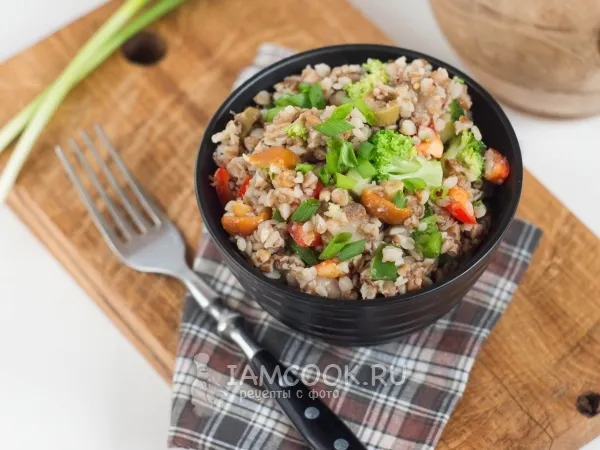 Фото блюда: Гречка с брокколи