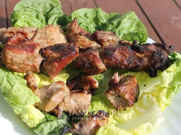 Фото блюда: Шашлык из свинины на минералке