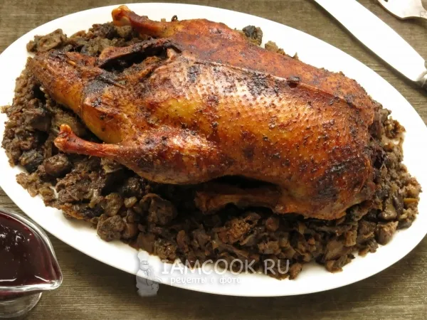 Фото блюда: Утка с печенью и капустой