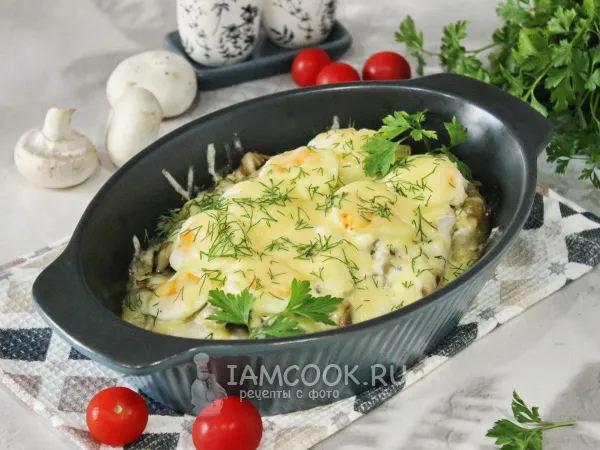 Фото блюда: Судак по-московски