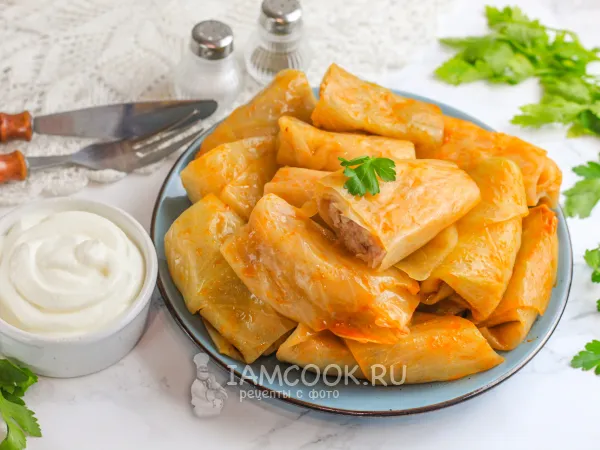 Фото блюда: Голубцы с макаронами