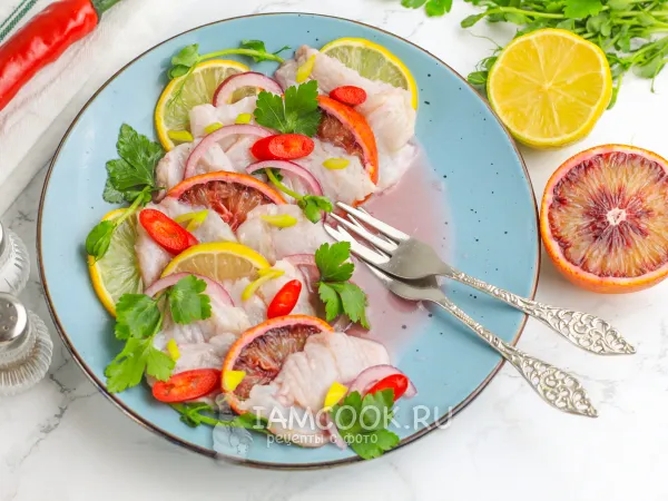 Фото блюда: Севиче из сибаса