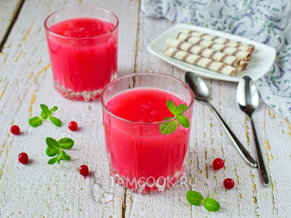 Фото блюда: Кисель из брусники