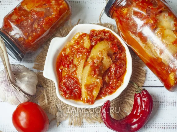 Фото блюда: Аджика «Тещин язык» из кабачков на зиму