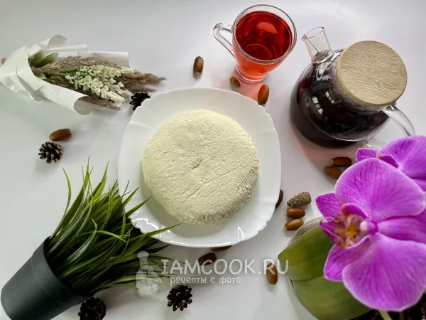 Фото блюда: Домашний сыр из творога и молока с яйцом