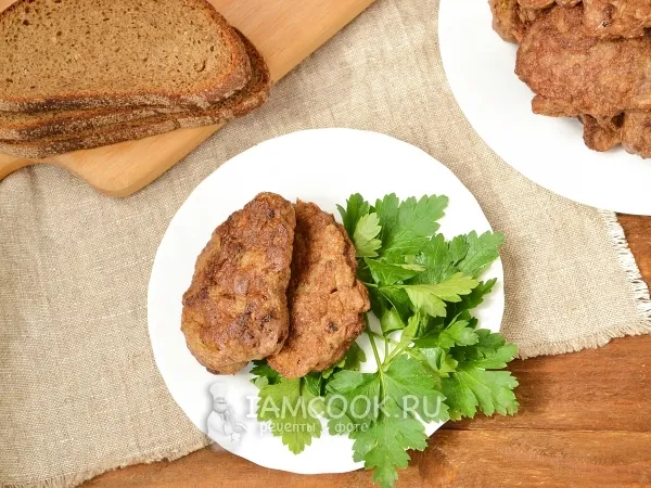 Фото блюда: Оладьи из свиной печени