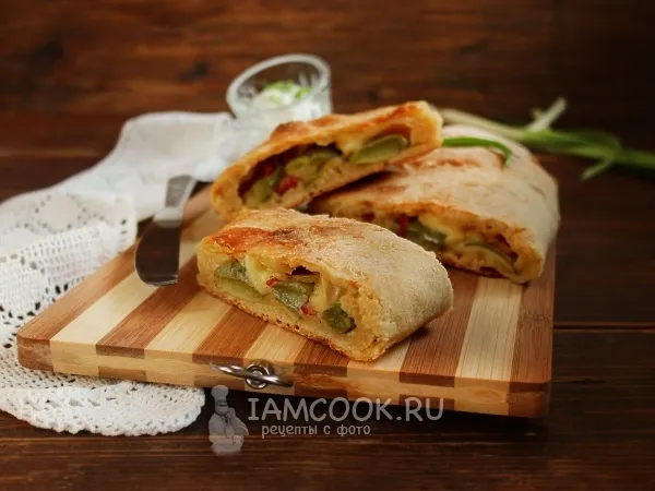 Фото блюда: Пирог с кабачками и сыром