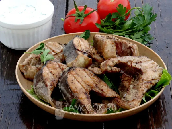 Фото блюда: Стейки горбуши на мангале