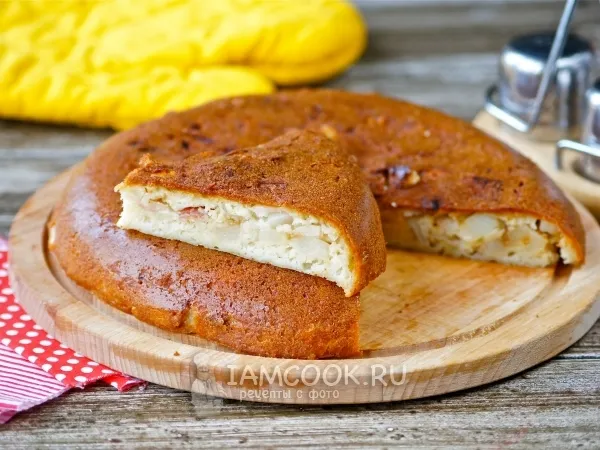 Фото блюда: Пирог с картошкой в мультиварке