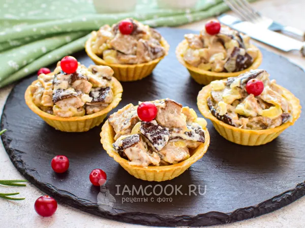 Фото блюда: Тарталетки с белыми грибами