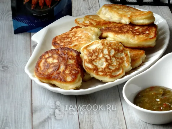 Фото блюда: Оладьи с кальмарами