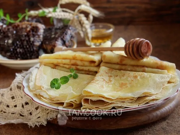 Фото блюда: Классические блины на воде