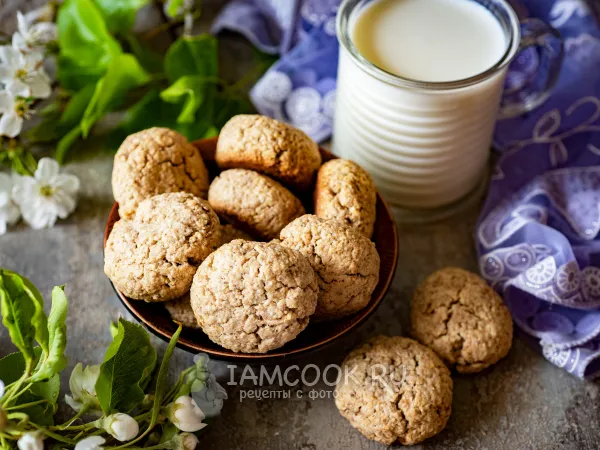 Фото блюда: Овсяное печенье с рисовой мукой