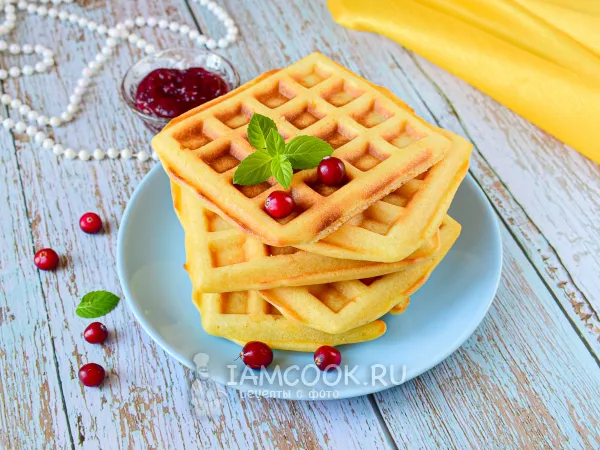 Фото блюда: Венские вафли в мультипекаре Редмонд