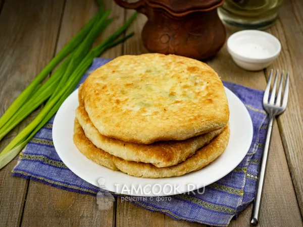 Фото блюда: Слоеные лепешки с сыром