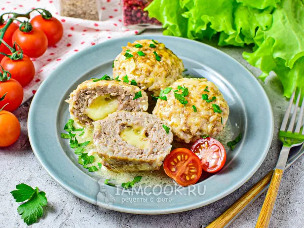 Фото блюда: Тефтели с моцареллой