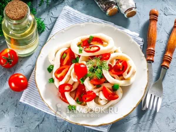 Фото блюда: Севиче из кальмаров