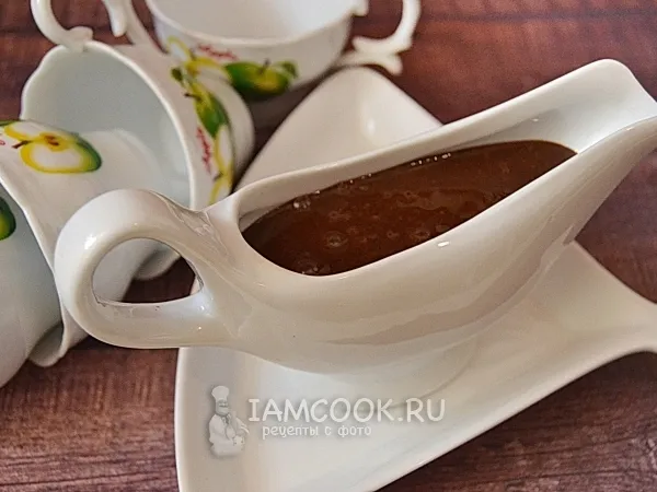 Фото блюда: Зеркальная шоколадная глазурь (гляссаж)