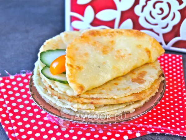 Фото блюда: Лепешки из заварного теста на сковороде